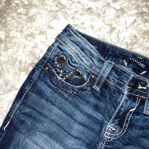 Women’s Vigoss Heritage Fit stitched denim capri size 4 length 21 - Picture 5 of 12